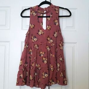American Eagle Darling Rosy Floral Tank Top